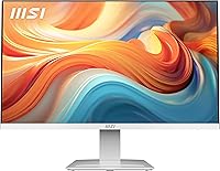 MSI PRO MP273W E14A 27" 144Hz IPS FHD Gaming Office Monitor, 1ms Adaptive-Sync, Speakers, VESA Mountable, Eye Comfort - White