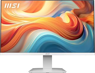 MSI PRO MP273W E14A 27" 144Hz IPS FHD Gaming Office Monitor, 1ms Adaptive-Sync, Speakers, VESA Mountable, Eye Comfort - White