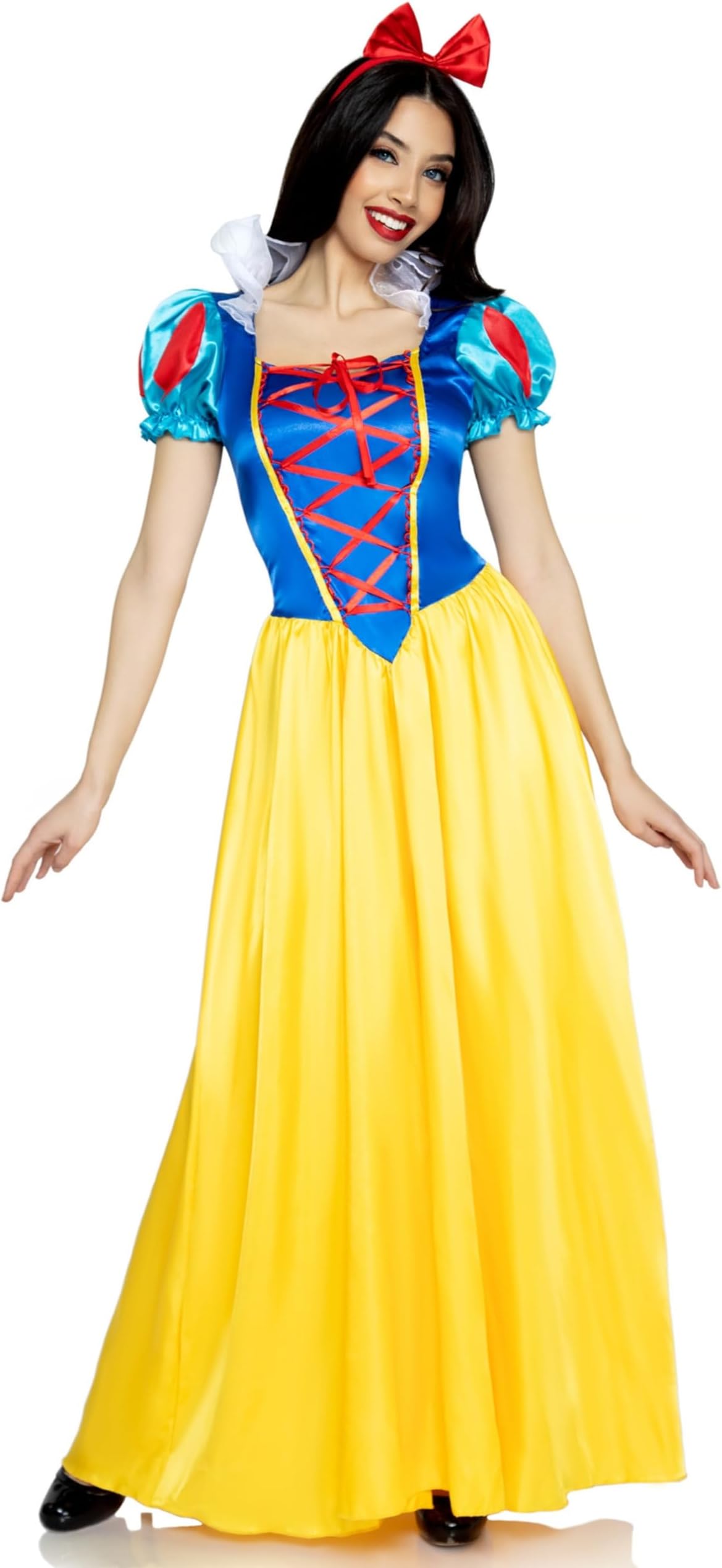 Leg Avenue Womens Classic Snow White Set Family Friend Full Length Princess Dress, Multi, M