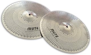 Prato De Baixo Volume Silver Mute Cymbal 14" Hi-hat Cymbal Para Prática Pratos de Bateria para Iniciantes