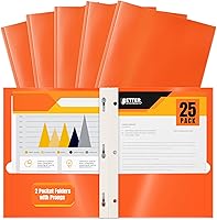 Vista 4 de Better Office Products Paquete de 25 carpetas de papel morado brillante con puntas, tamaño carta, 8.5 x 11 pulgadas