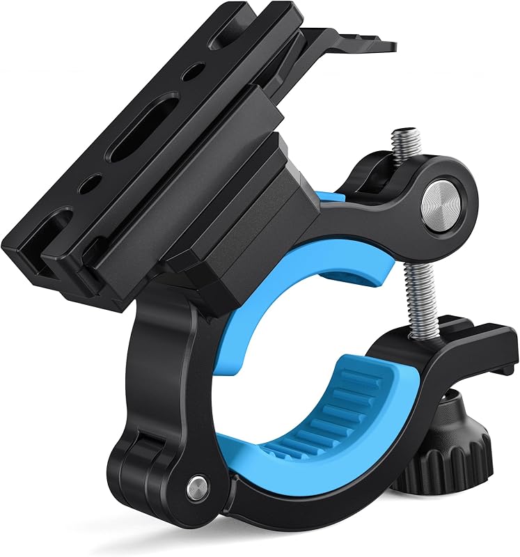 WUBEN AT2XP Metal Bike Mount with 1/4" Thread – Convert Flashlight to Bike Light, Compatible with WUBEN X1Pro, Aluminum Alloy for Handlebar/Tripod/Selfie Stick