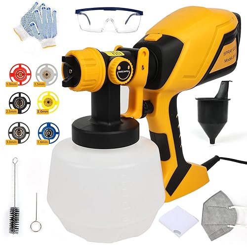 JEGSHIN 1000W HVLP Paint Sprayer High-Efficiency Electric Spray Gun with