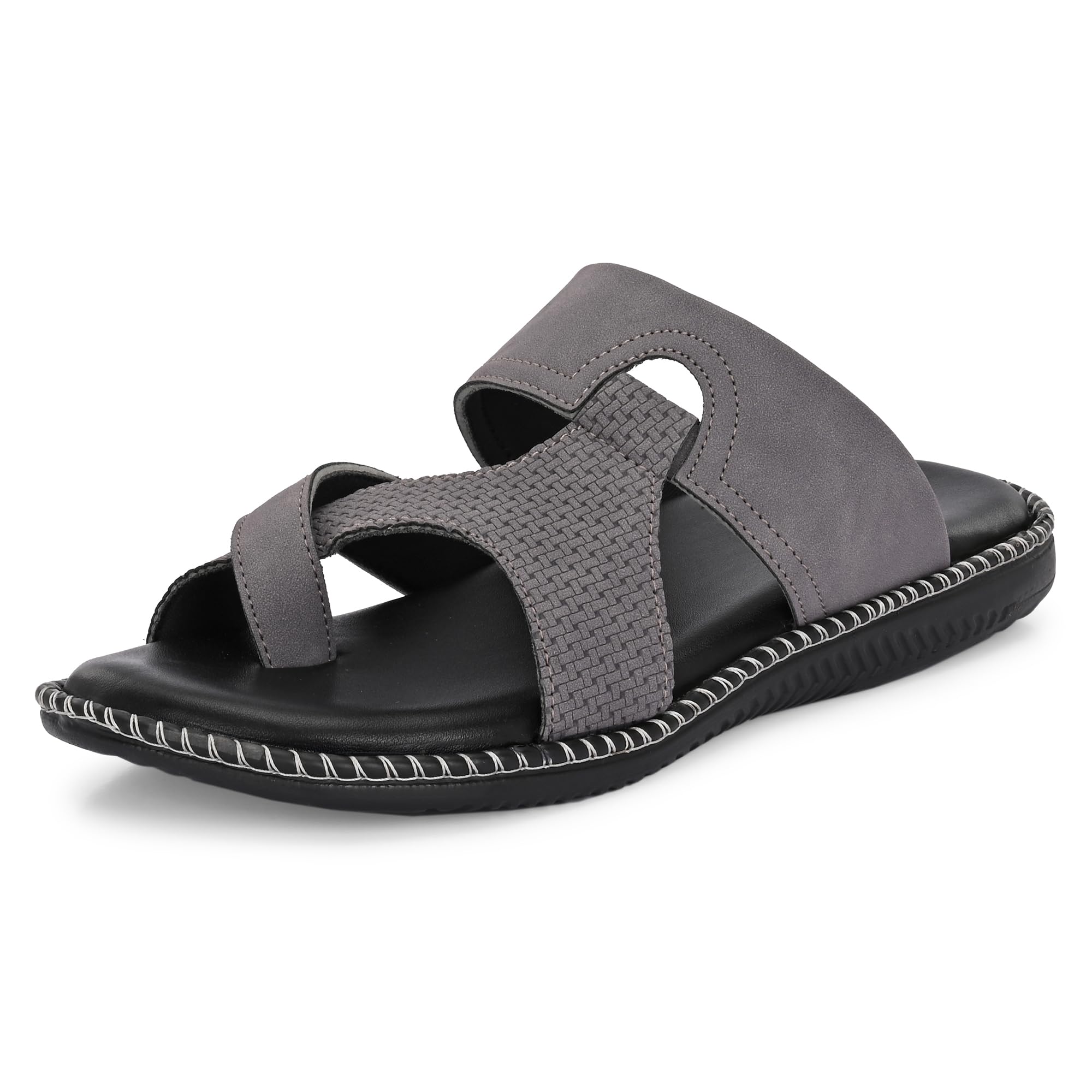centrino Sandal for Men | Grip Insole for Stability | Modern slipper Look with Straps | Comfortable Casual look sandal for Men's (9509)-picture-53