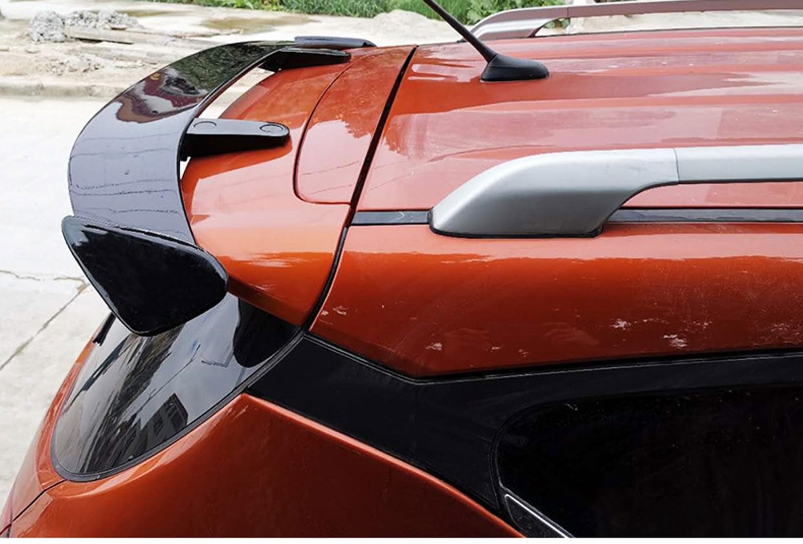 Spoiler Posteriore per Auto Ford Fiesta (2000 2001 2002 2003 2004 2005 2006 2007 2008 2009), Accessori Esterni per Labbro Del Portellone Posteriore,Gloss Black