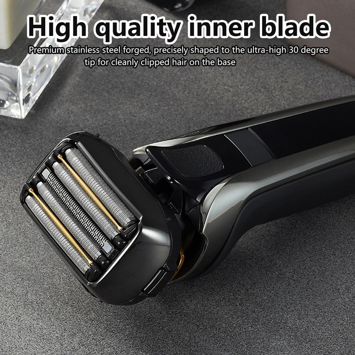 Performance Mens Shaver Head ES9038 Blade Replacement Fits for Panasonic ES-CLV9A, ES-CLV9B, ES-CLV9C, ES-CLV9CX, ES-CLV8A and Fit for ARC 5 Blade Shavers All Models(Replaces for ES9036)