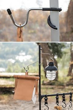 Busstier Multifunctional S Shaped Stainless Steel Hook – Anti-Slip Hanging Apparatus for Camping and Home