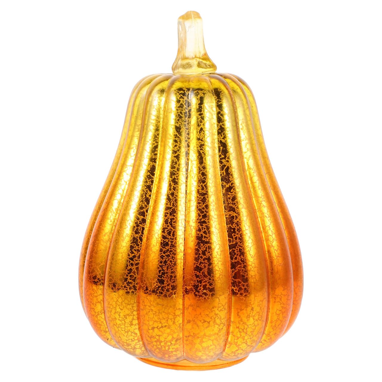 Operitacx Light Up Glass Pumpkin, 22 cm Halloween Table Decoration Indoor