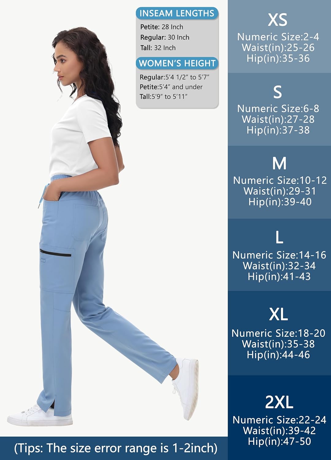 Straight Leg Scrub Pants for Women Ciel - Image 6