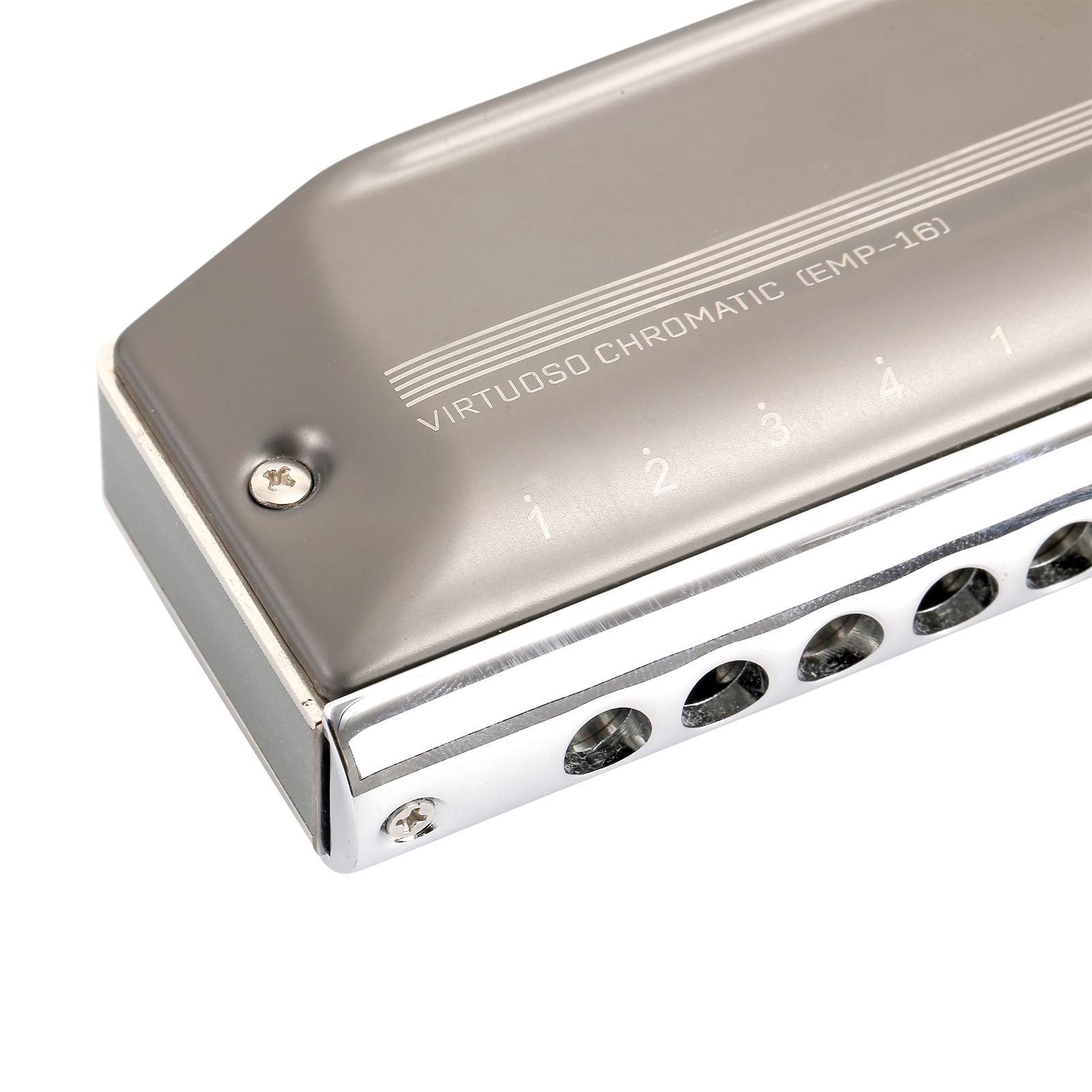 Clé d'harmonica chromatique de mise à niveau de 16 trous 48 tons East Top de C, harmonica professionnelle pour adultes, étudiants et amateurs d'harmonica