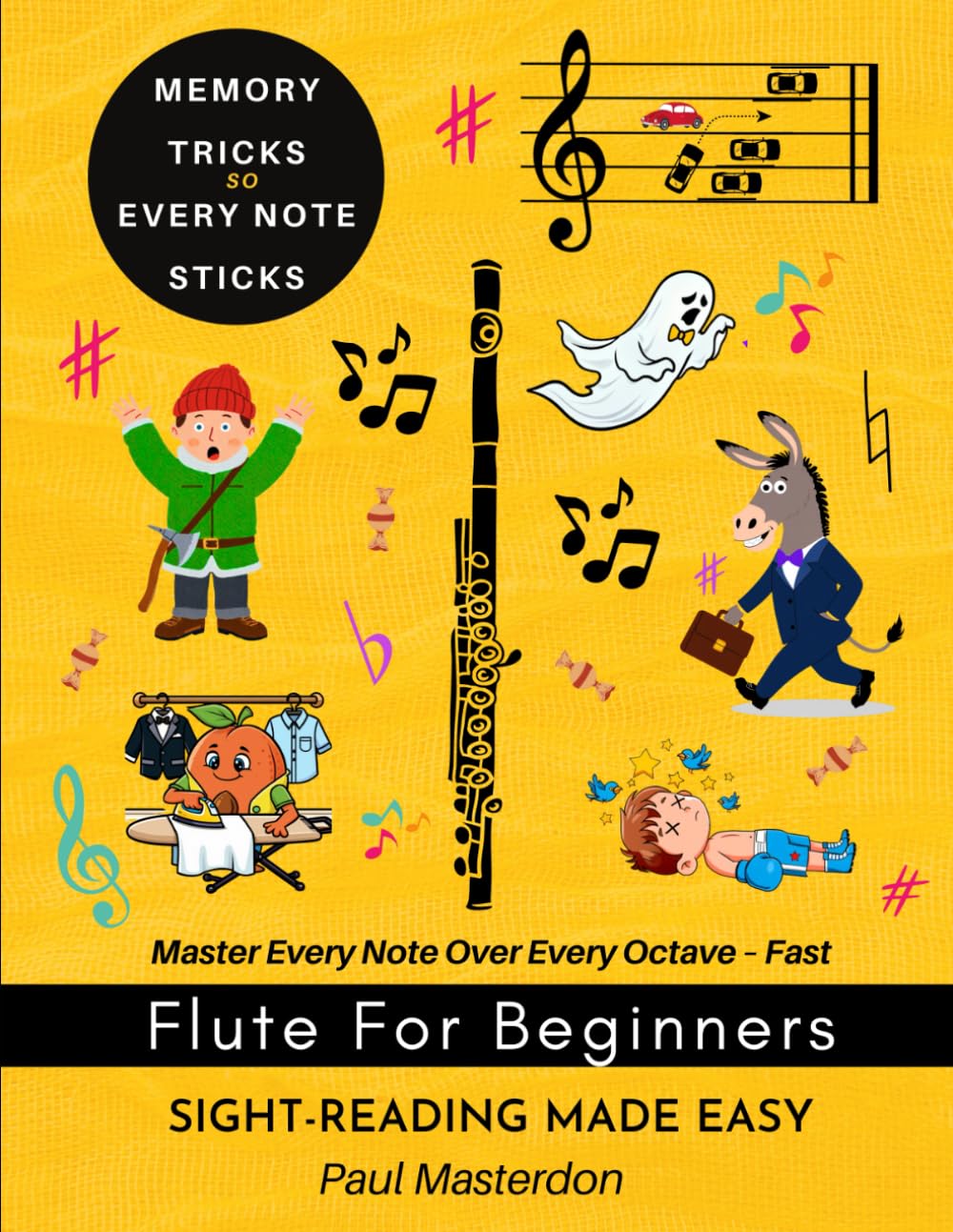 Flute for Beginners - Sight-Reading Made Easy: Note Heroes, Color Logic & Memory Hacks to Master Every Note – Fast (Flute Mnemonics)