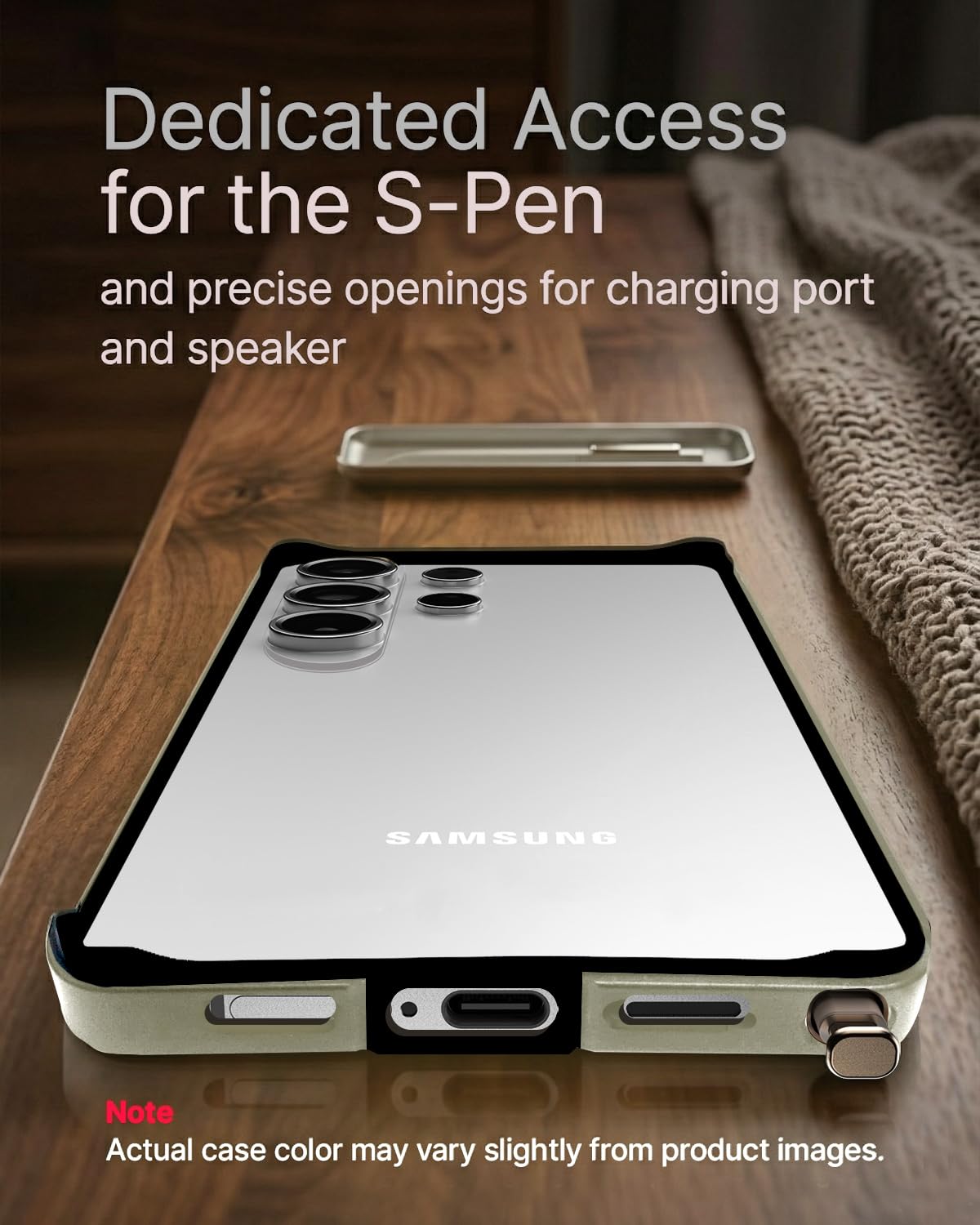 RAEGR Case | Anodized Aluminum Bumper | Edge Armor Protective Minimal Case Designed for Galaxy S26 Ultra (2026) - Natural Titanium RG10658 — Amazon image 3