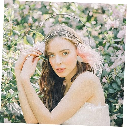 Miniatura 7 de Abaodam 18 Pcs Crown Headband Bridal Headpieces for Wedding Tiara Headband Headdress Angel Goddess Headband Spike Headband Virgin Headband Hair Band