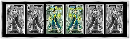 Miniatura 80 de Marco de cómic negro mate Para cómics publicados entre 1986 y el día actual (marco de madera maciza de cómic de la Edad Dorada), hecho