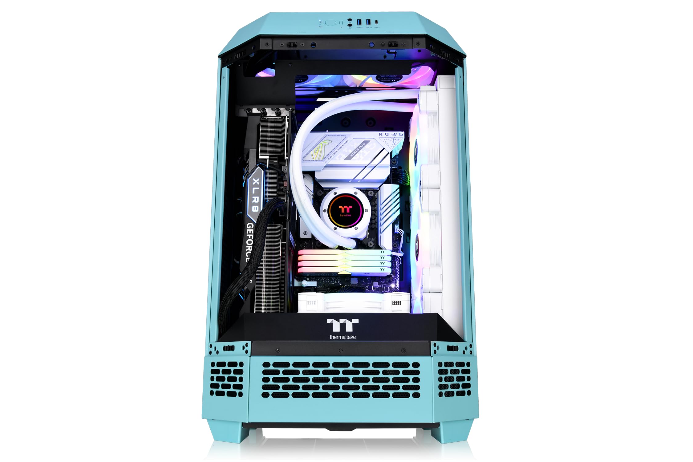 Thermaltake The Tower 300 | Micro Tower Case | Turquoise — view 9