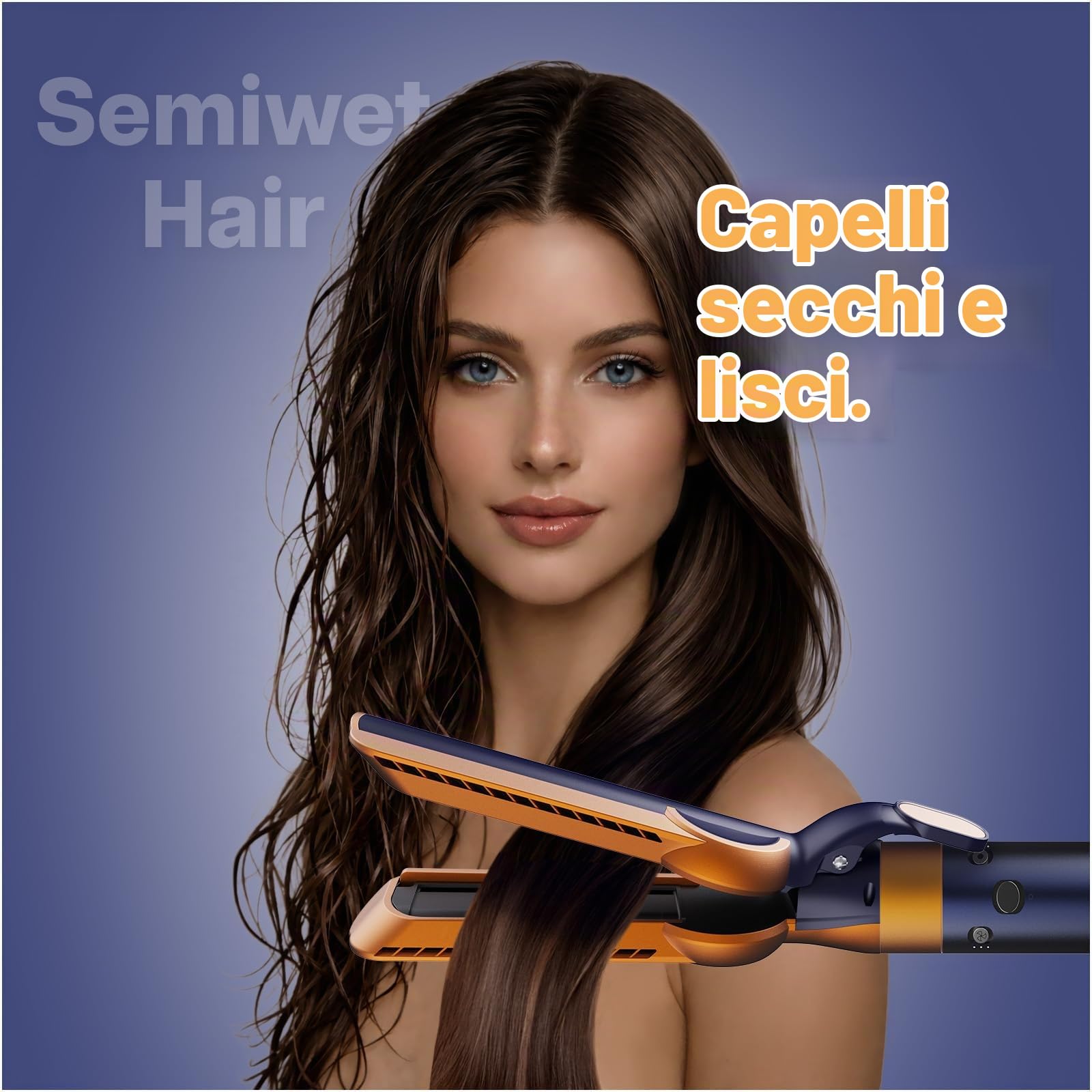 Accessorio Piastra Capelli Airflow per Dyson Airwrap di MMOBIEL – Compatibile con HS01, HS05 & HS08 – Per Asciugatura& Lisciatura Capelli Umidi, Senza Piastre Riscaldanti, Meno Crespo & Rottura – Blu