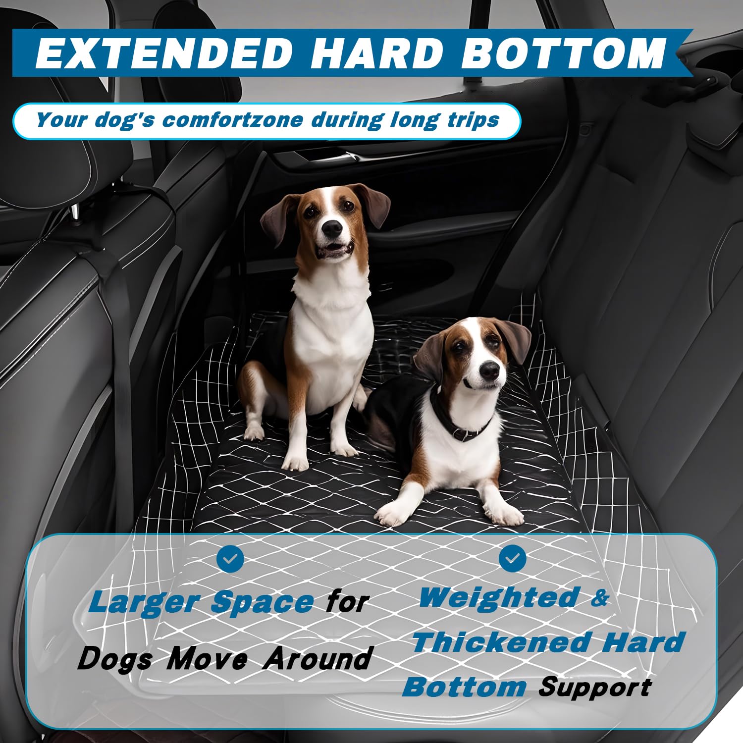 MugiVSE Car Mattress for Lincoln Continental - Custom Fit,Leather Heavy-Duty Waterproof Outdoor Back Seat Rest Bed Non Inflatable Storage Box Double-Sided Folding, for Lincoln Continental 2017-2020