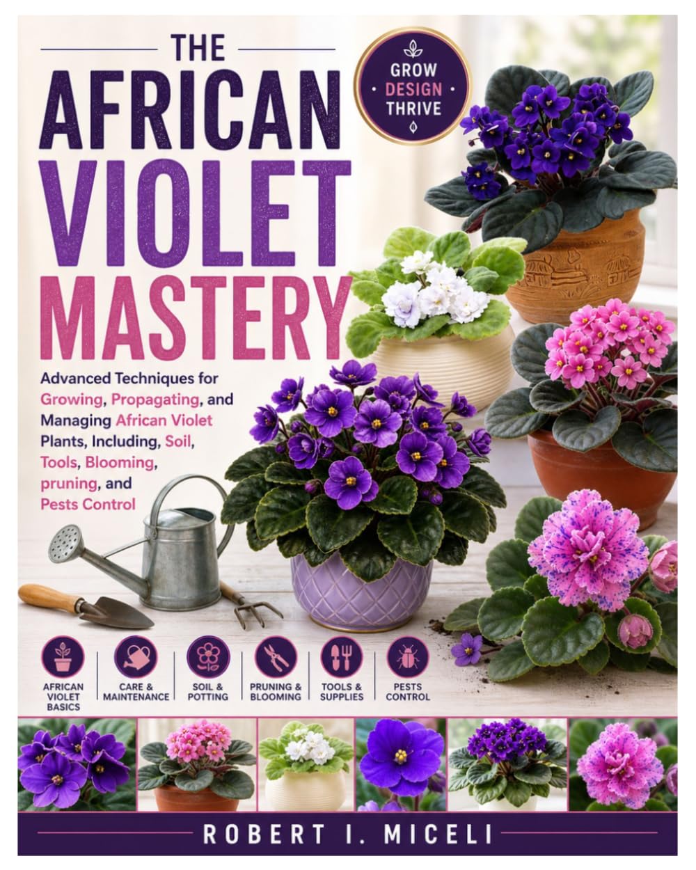 The African Violet Mastery: Advanced Techniques for Growing, Propagating, and Managing African Violet Plants, Including, Soil, Tools, Blooming, pruning, and Pests Control