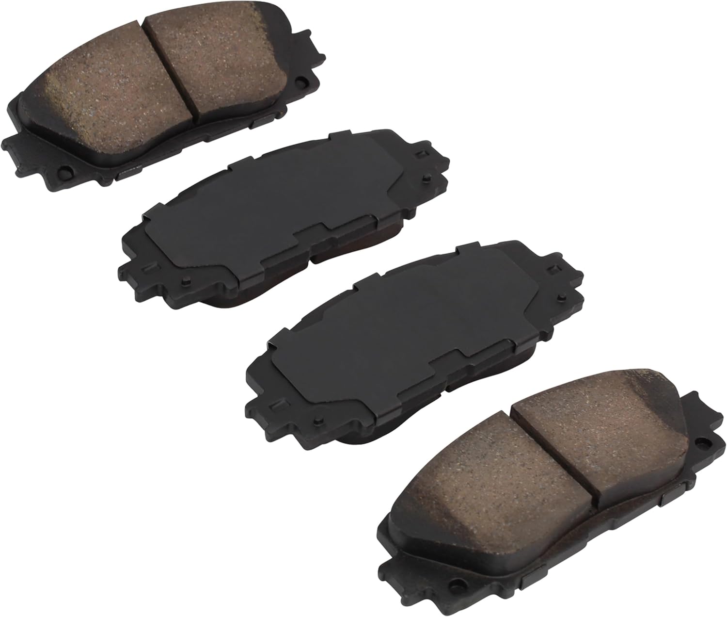 QUALITY-BUILT Front Semi-Metallic Brake Pads, QB 1000-1184M, Compatible with 2007-2019 Scion/Toyota (iQ,Prius C,Yaris,Yaris R)