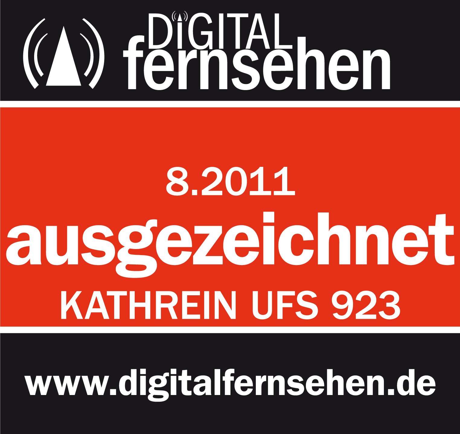 Kathrein UFS923Sw/1000GB Twin-HDTV Digitalreceiver mit Festplatte 1000GB (DVB-S, CI+, USB 2.0) schwarz