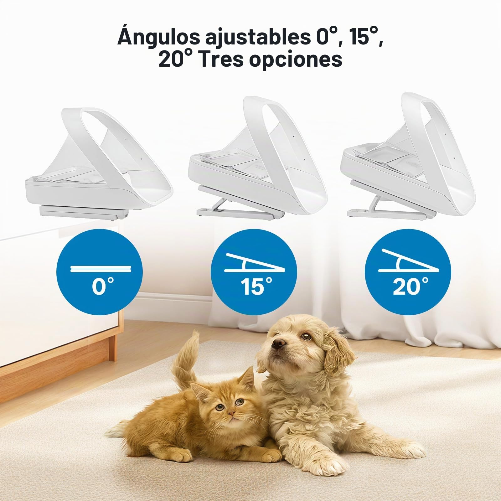 Staffetta regolabile para Mascotas SureFeed Sure Petcare con Lector de Microchip y Tapa sellada Compatible con Collares RFID, Altura Aumentada para facilitar el Acceso a la Comida de Las Mascotas