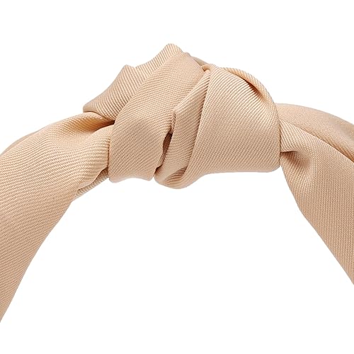 Miniatura 4 de Etercycle Diadema para mujer, diadema ancha anudada, banda para el cabello de yoga, accesorios elásticos para el cabello para mujeres (caqui)
