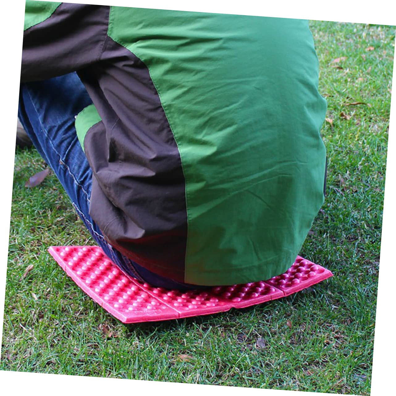 NULYLU Ultra-Lightweight Camping Seat Cushion Waterproof Folding Pad Mats Honeycomb Design for Park Camping