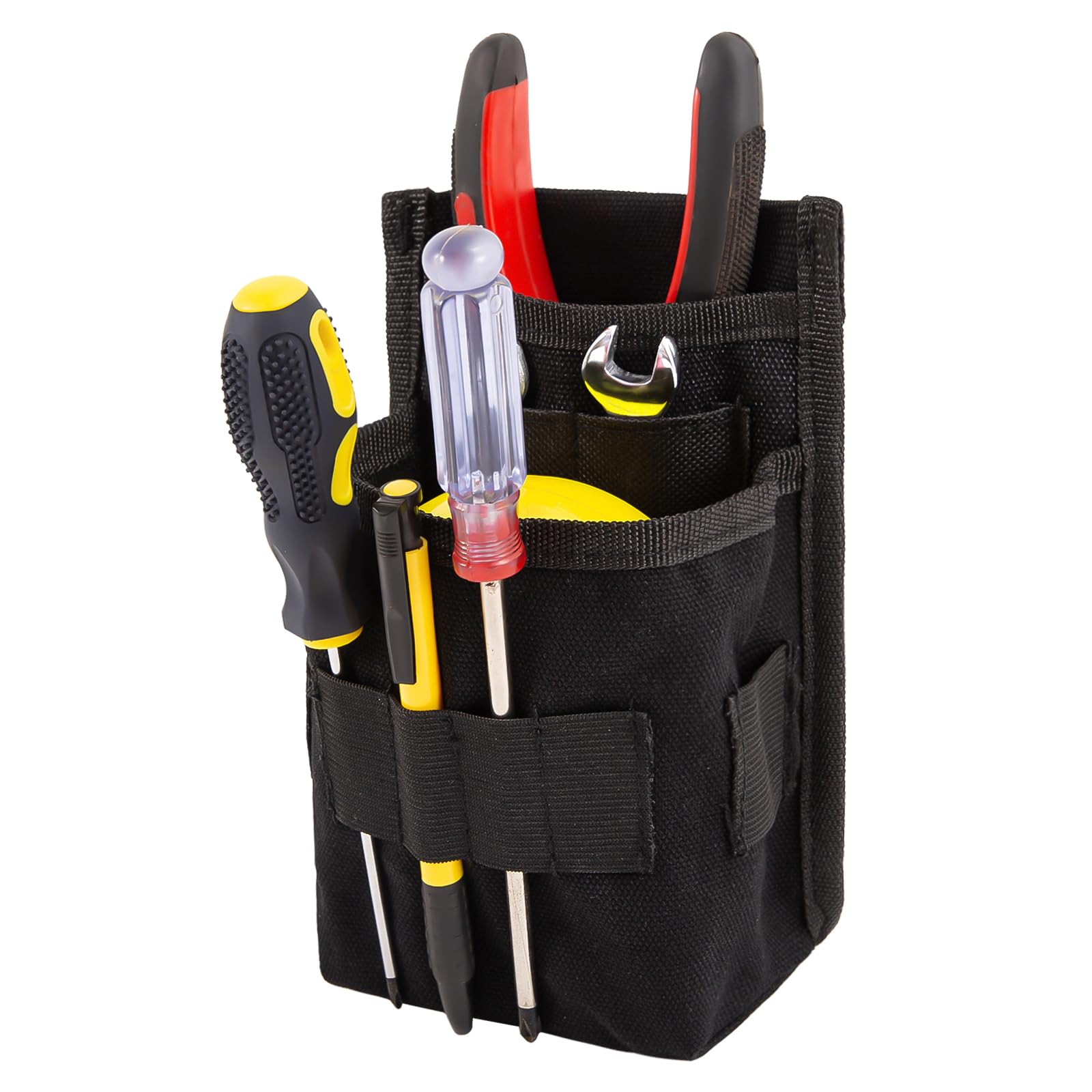 Marsupio Porta Attrezzi, Porta Attrezzi da Cintura, Borsello Lavoro da Lavoro, Tessuto Oxford, Piccola Borsa Elettricista, Impermeabile per Tecnici, Tecnici di Manutenzione, Elettricisti（Nero）