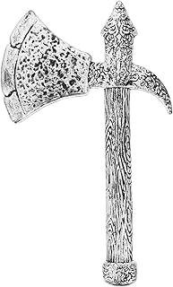 LIFKOME Axe Plastic Axe Toy, Fake Axe Hatchet Axe Props Fun Halloween Costume Party Trick Props Axe Knife Toys Halloween Prop Accessories For Knight Viking Holiday Party Axe Ornament