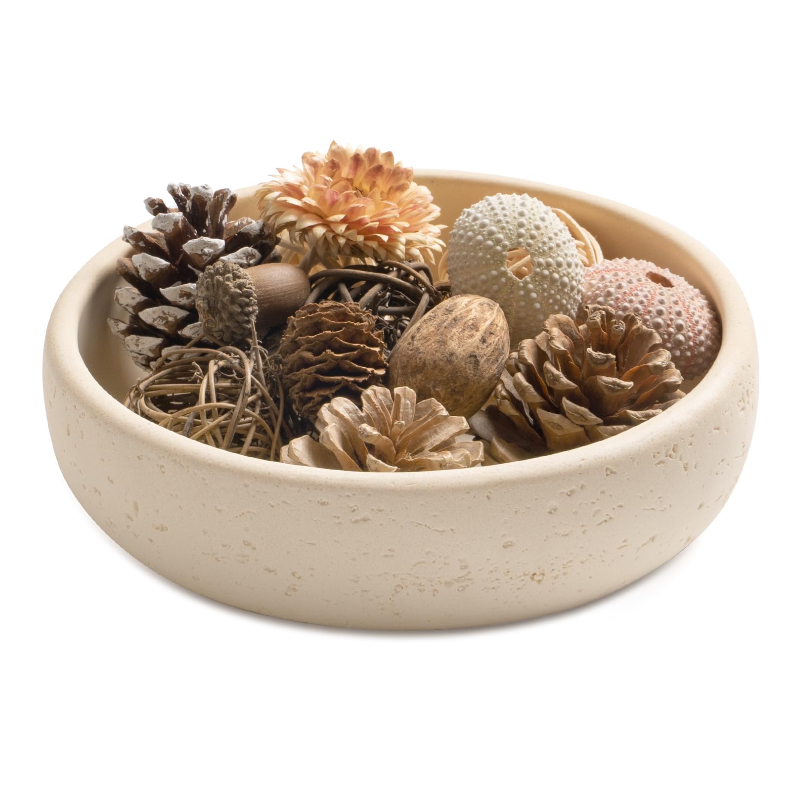 Photo 1 of UHEY HOME Resin Decorative Bowl - Cream 7" - Home Decor Accent