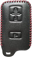 Vista 9 de 2 piezas Coolbestda funda protectora de cuero inteligente para llave de 3 botones, guante para llave de entrada sin llave para Toyota Tacoma Land