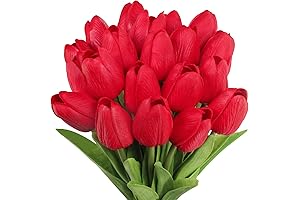 20PCS Vibrant Faux Real Touch Tulips