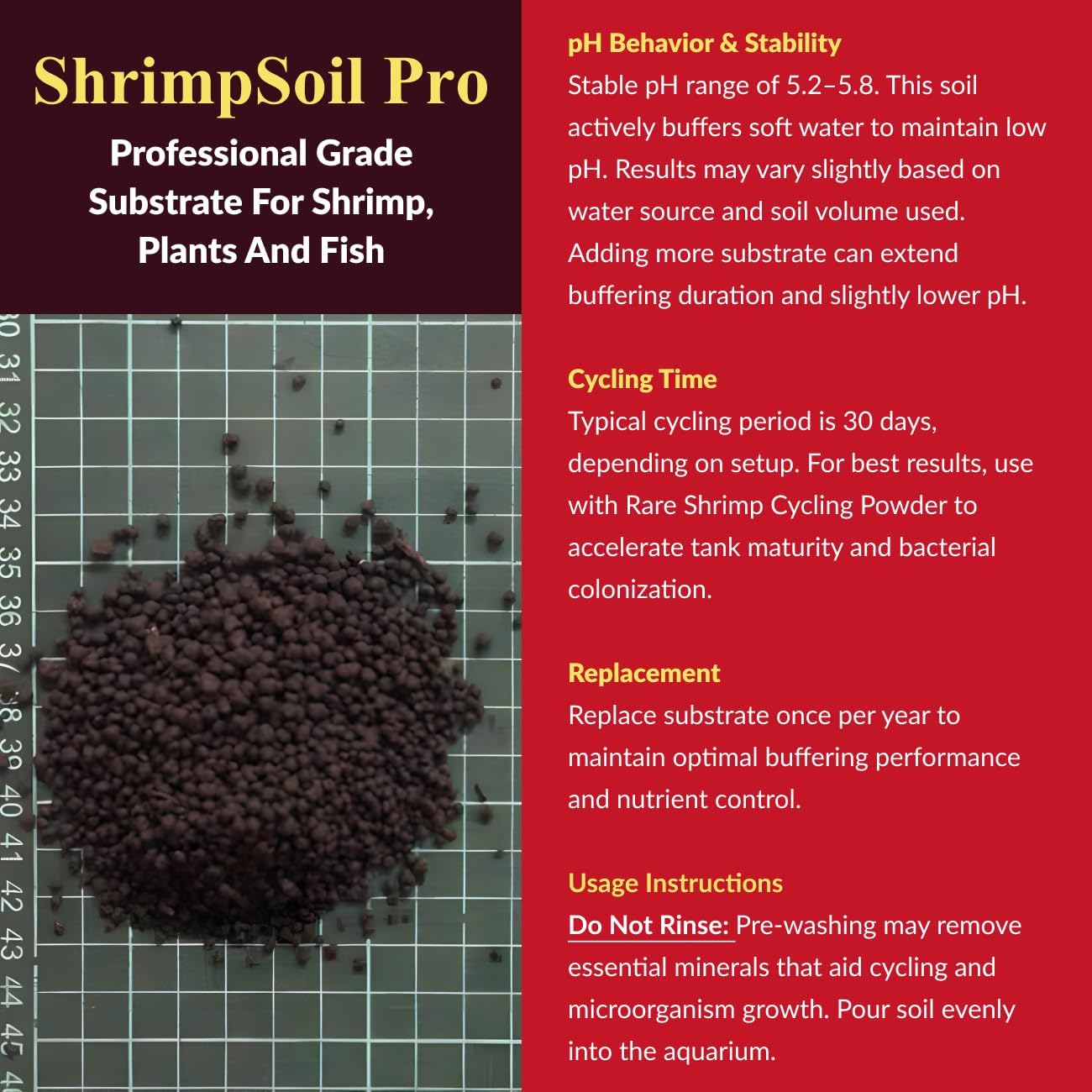 ShrimpSoil Pro - Freshwater Shrimp & Aquatic Plant Soil | Professional Buffering Substrate for Caridina & Neocaridina Shrimp | Aquarium Soil for Live Plants, Aquascapes & Aquasoil Setups (8L)