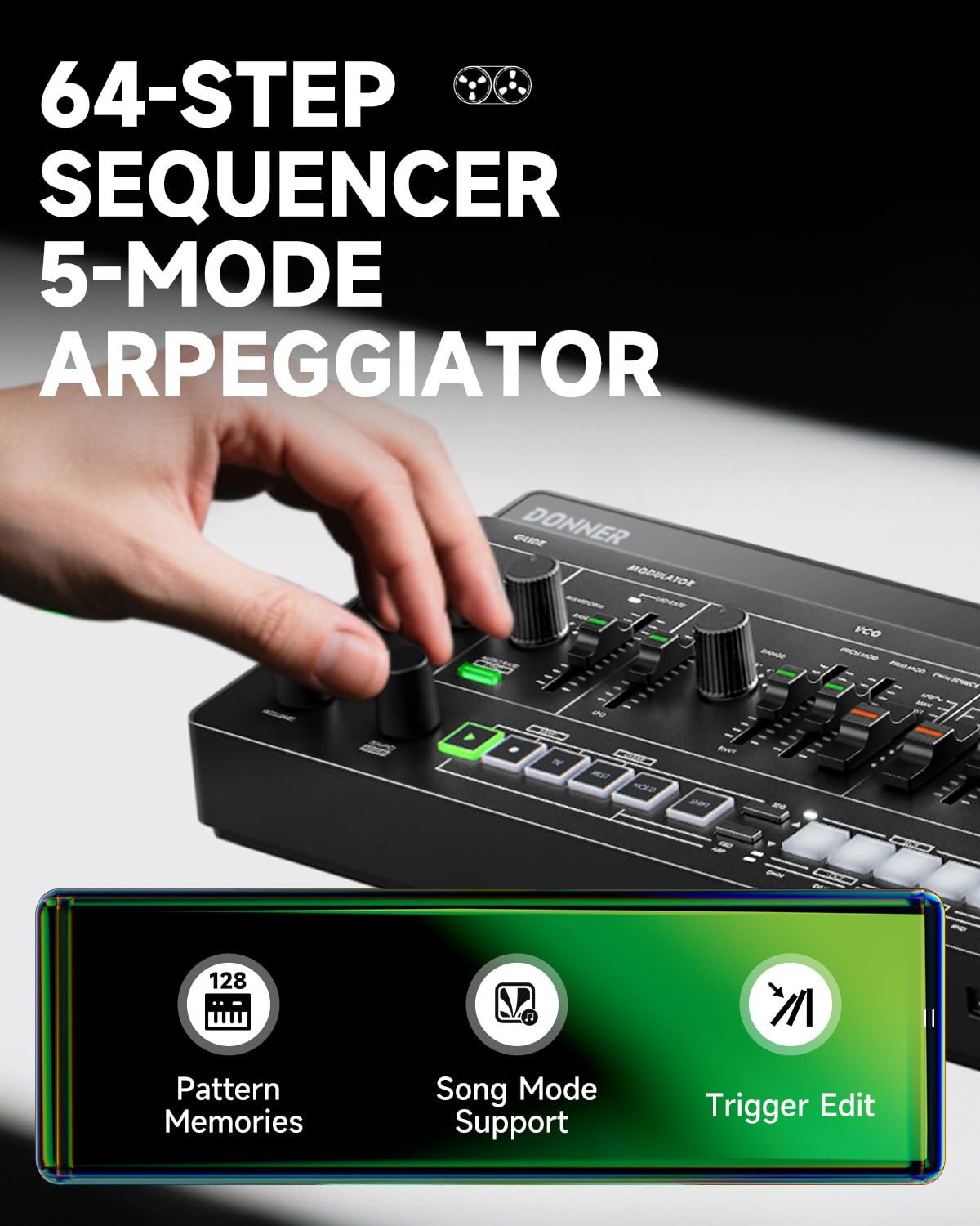 Donner Sintetizador ESSENTIAL L1 com sequenciador de 64 passos