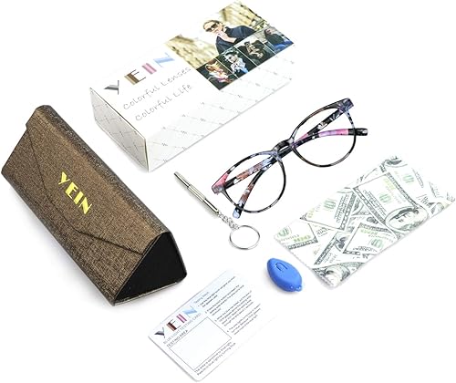 Miniatura 8 de YEIN Lentes de bloqueo de luz azul, lentes de sol grises fotocromáticos, antifatiga ocular, lentes de lectura, lentes para mujereshombres, 07-1401