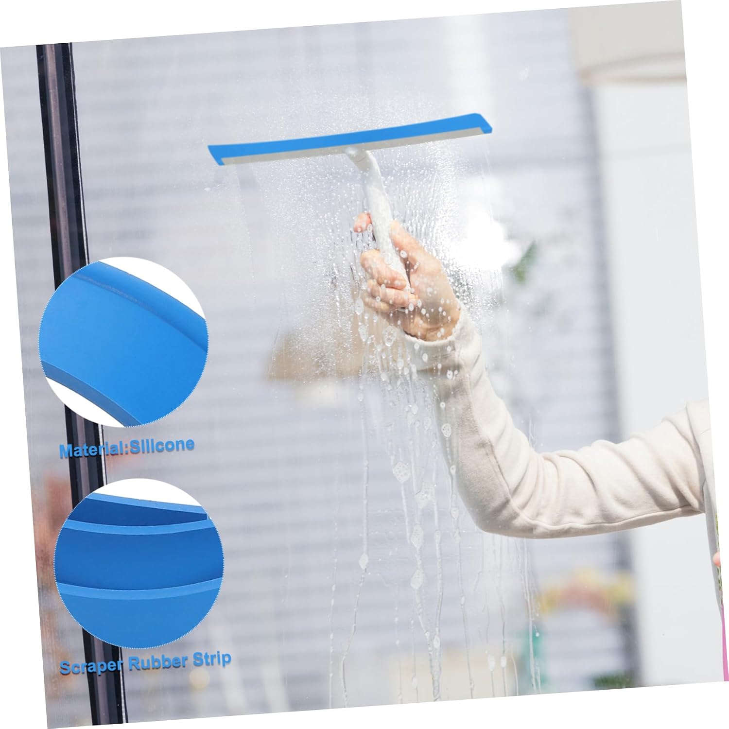 Window Paint Scraper Squeegee Car Windshield Cleaning Tool Replacement for Cleaning Supplies