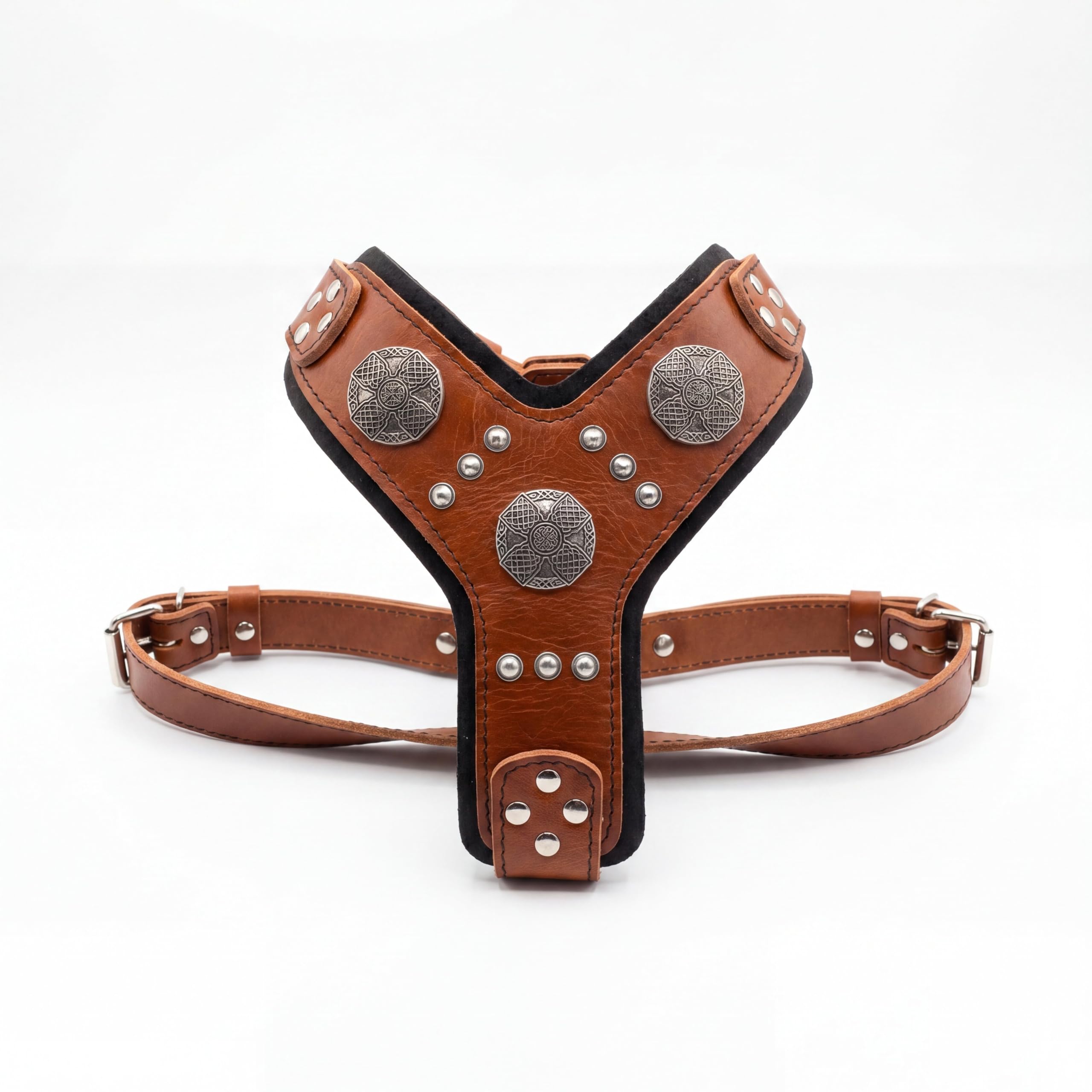 Bestia Maximus Leather Dog Harness