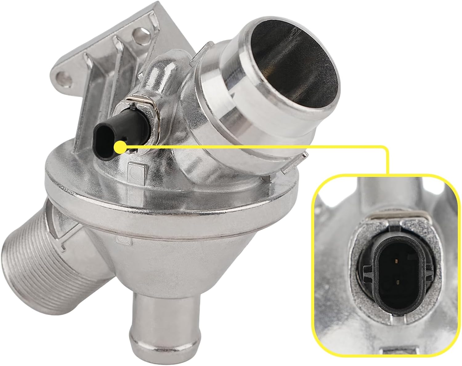 Tykick Engine Coolant Thermostat Housing Assembly for BMW 228i 320i 328i 428i 528i X1 X3 X4 X5 Z4 2012 2013 2014 2015 2016 2017 2018 2.0L L4 Replaces 11538635689 11538648791 11537633476 11537633477