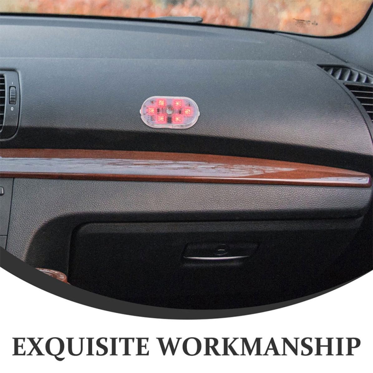 Operitacx 10 Pares Lámpara de Ambiente para Coche Táctil USB Recargable