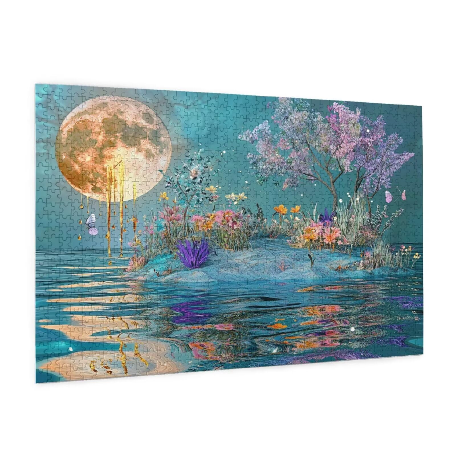 Puzzle retro, 3000 elementów, krajobraz, puzzle dla dorosłych, z pudełkiem na prezent, "zrób to sam", duże drewniane puzzle dla dorosłych, gra zręcznościowa dla całej rodziny, prezenty dla kobiet, 81