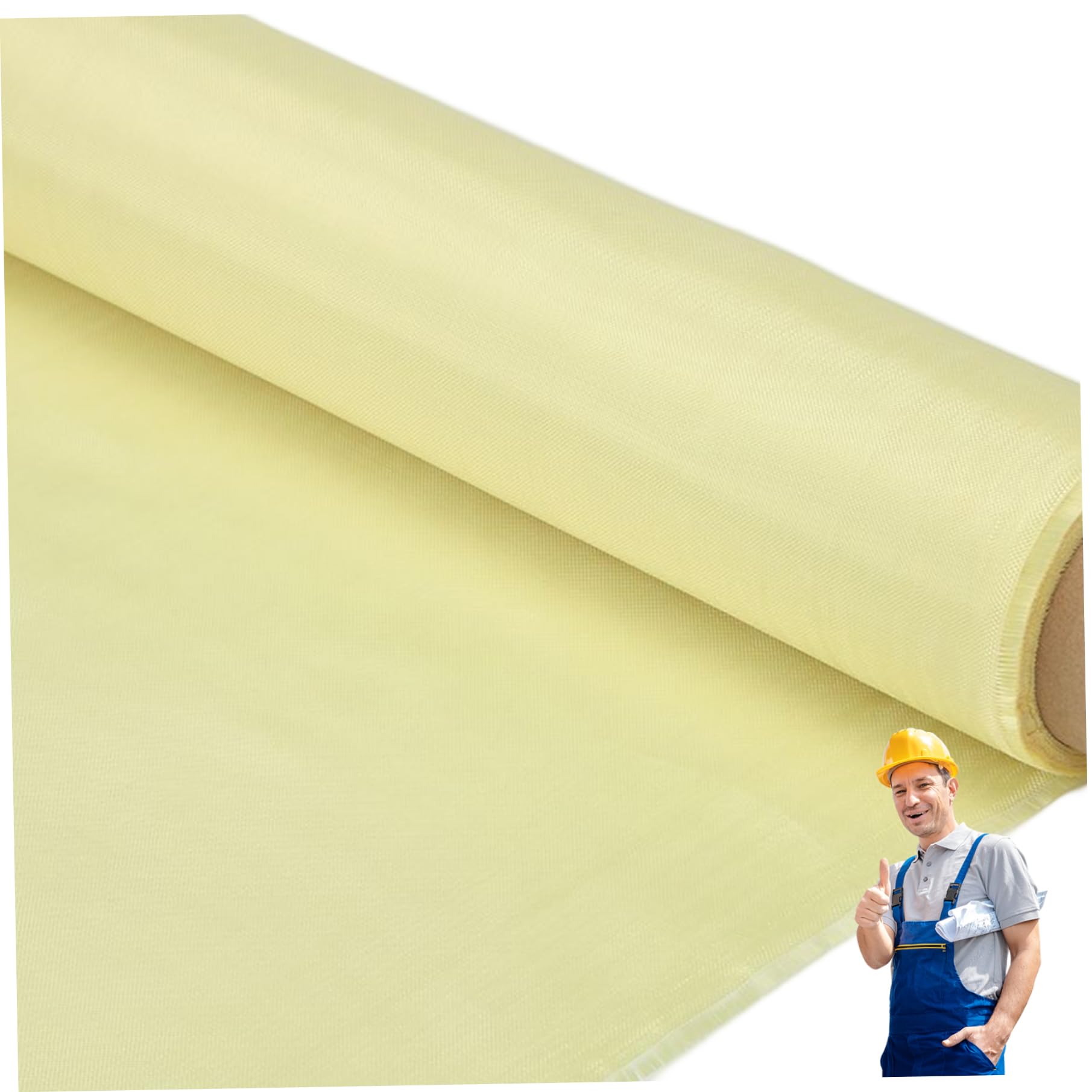 Kevlar -Stoff, 1MX1M gefaltet 1500D Kevlar Blatt 220 g Aramid Normalgeschnitten geschnittenem resistentem, gelbem Stoff mit hoher Festigkeit