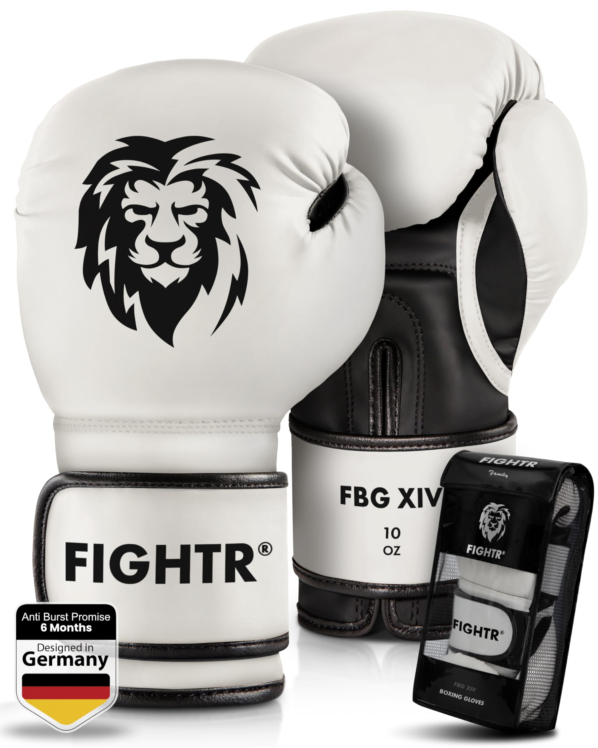 FIGHTR® Boxing Gloves - Maximum Protection & Stability | Boxing Gloves for Boxing, MMA, Muay Thai & Kickboxing | Sizes 8-16 oz, Includes Carry Bag