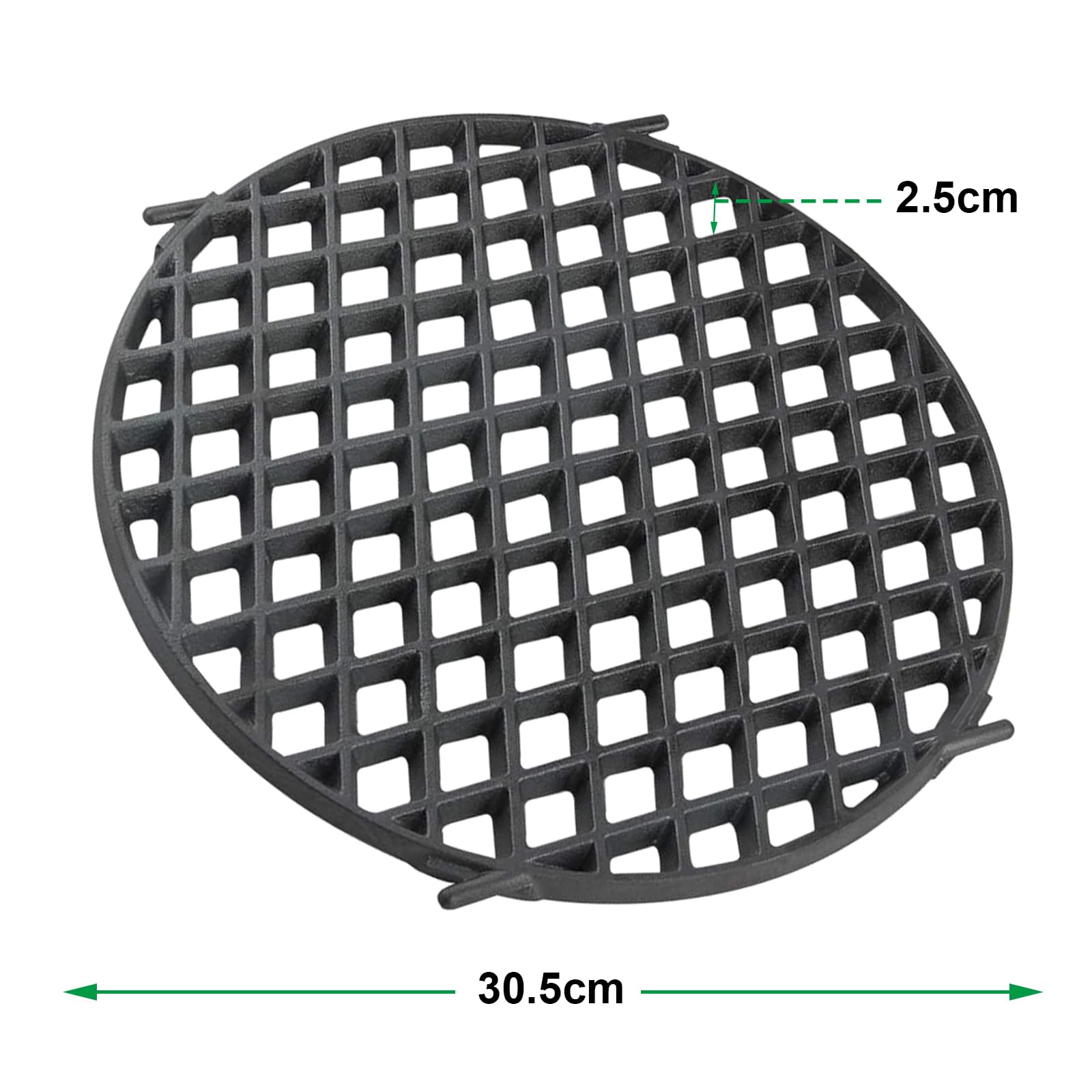 WELL GRILL Switch Grid Sear Grate für Webe Gourmet BBQ System, Ø 30CM Rund Grillrost Ersatzteile für Ender Boston, Monroe Pro, Chicago, Hyde, Kansas, Brooklyn Next Gasgrills