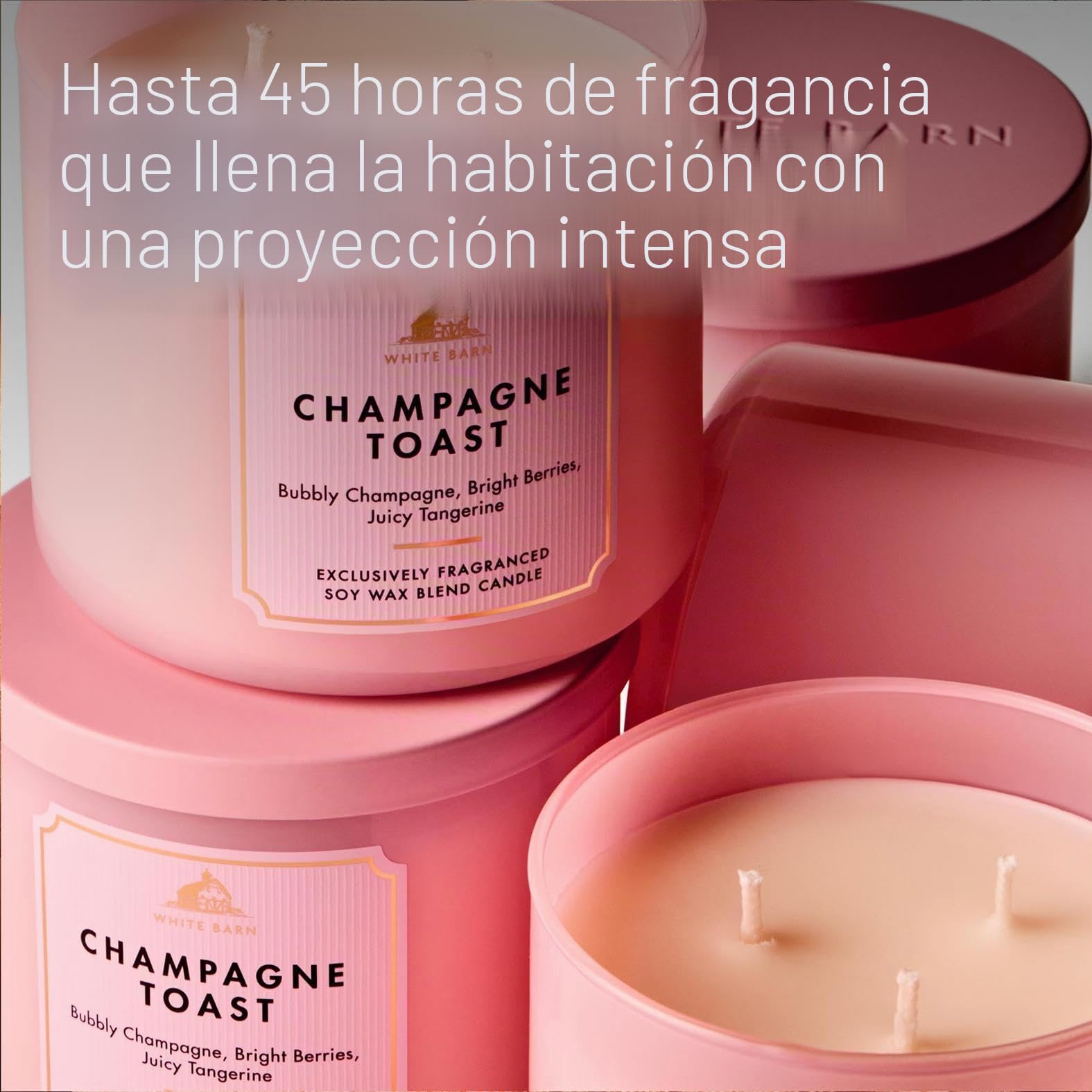 Bath & Body Works Vela perfumada de 3 mechas Champagne Toast, 411 g