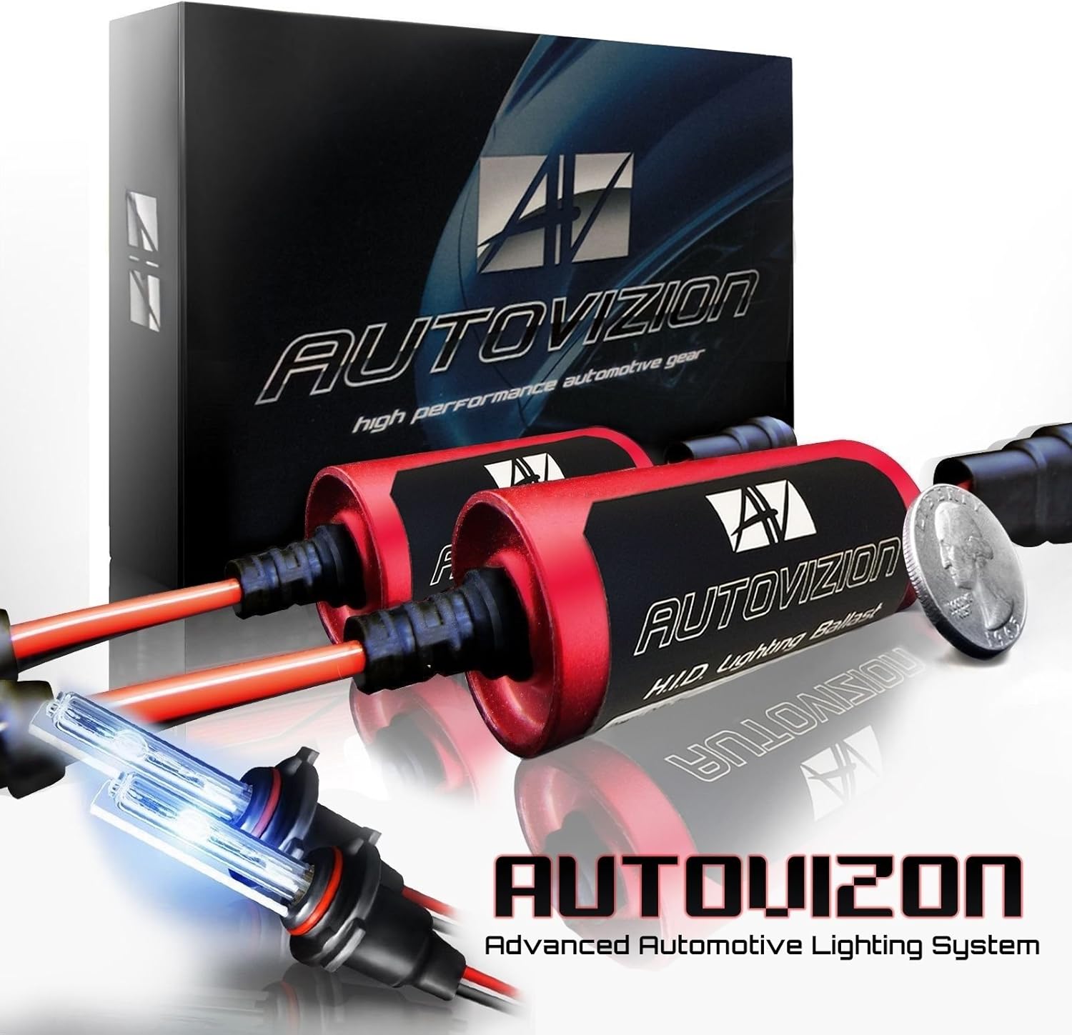 autovizion HID Kit de conversión de xenón slim Faro bajo/alto/Luces de