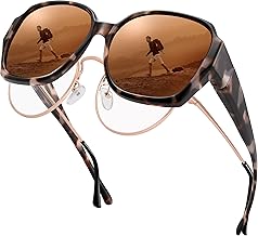 URUMQI Polarized Sunglasses Fit Over Glasses for Women, UV400 Protection Square Shades Extra Large Sun Glasses