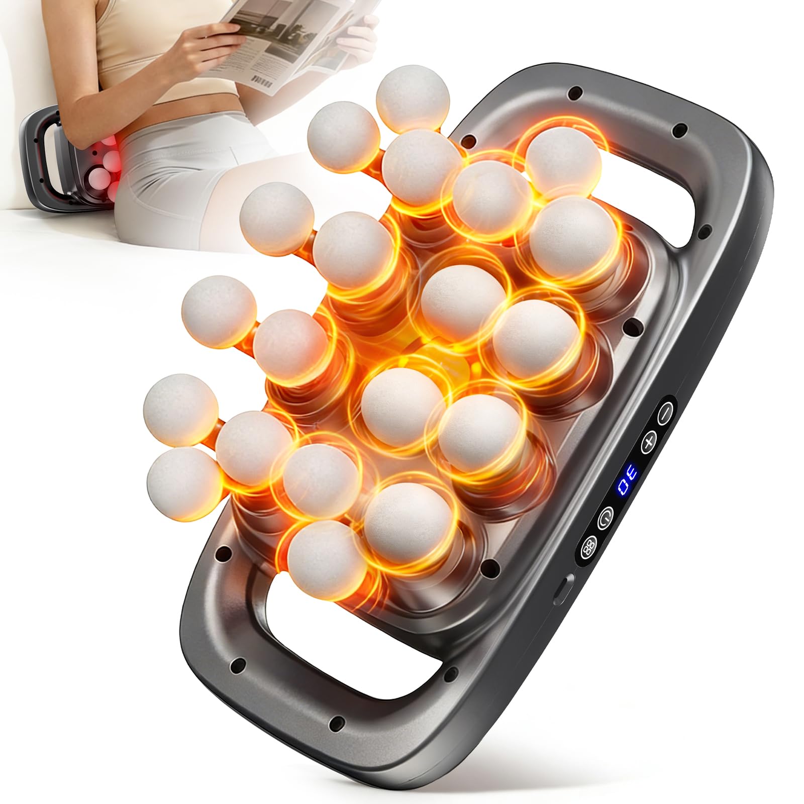 20-Head Massage Gun, 3 Modes and 30 Speed Levels