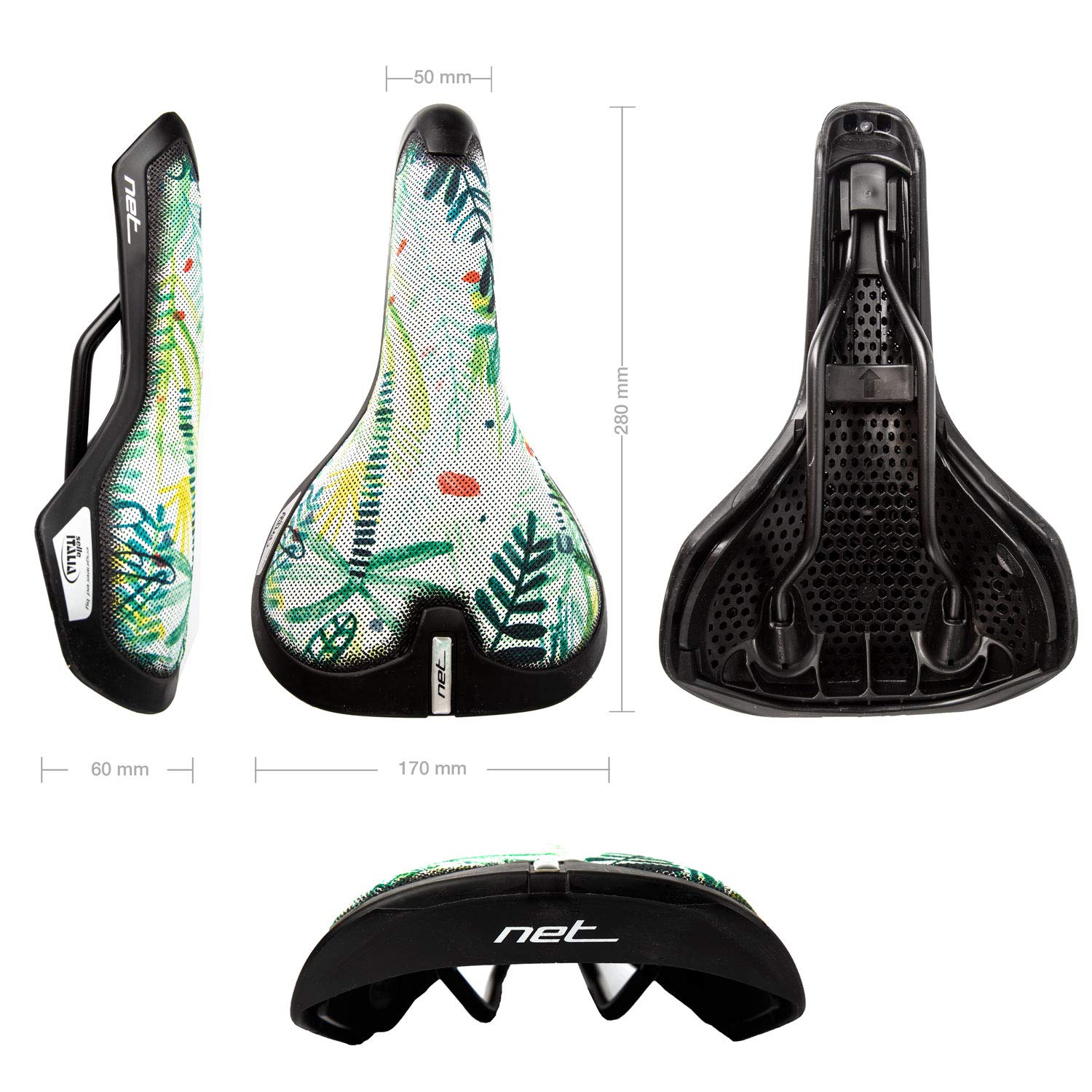 NET Selle Italia Sella Urban Trekking Fitness e Bike Unisex