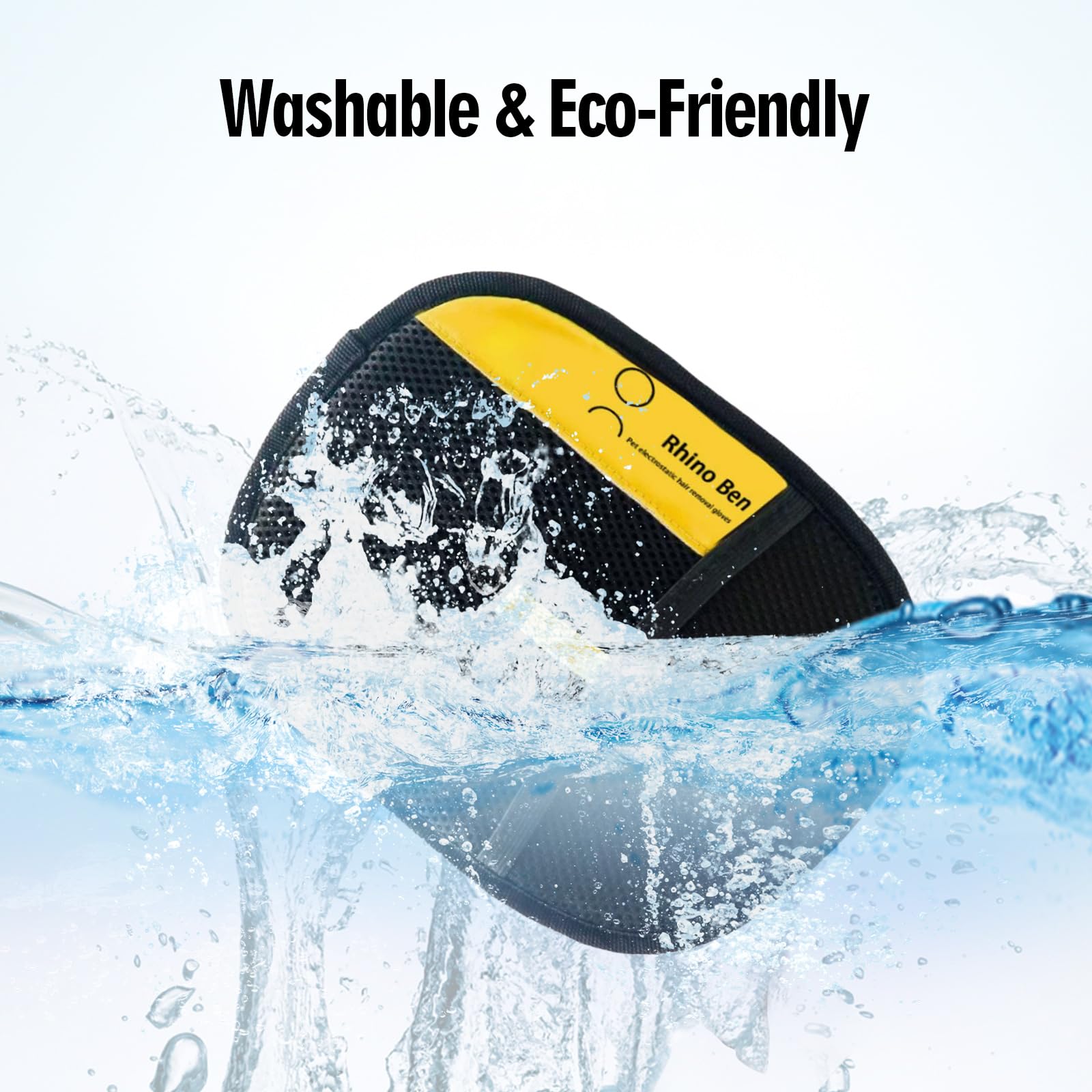 MiracDan Gants de Toilettage Double Face Antistatiques 2026, Gant Anti Poils Animaux Réutilisable Pour L'épilation des Poils de Chat Chien sur Canapé Tapis Siège Auto Lit, 1Pac - 3