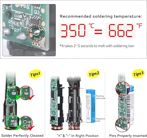 Miniatura 6 de Batería de cepillo de dientes eléctrico de 800 mAh compatible con piezas de repuesto Philips Sonicare HX65 HX67 HX68 HX69 HX89 HX99 Series con